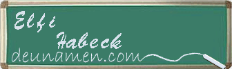 Elfi Habeck Visitenkarte